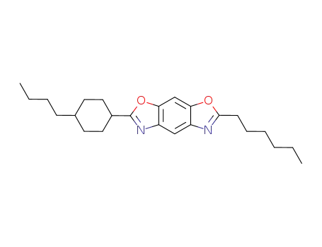Molecular Structure of 132668-28-1 (2-(4-Butyl-cyclohexyl)-6-hexyl-benzo[1,2-d;5,4-d']bisoxazole)