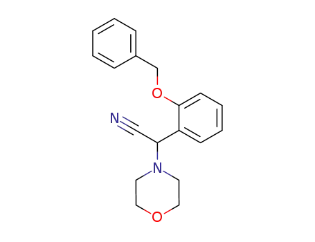 (2-benzyloxy-phenyl)-morpholin-4-yl-acetonitrile