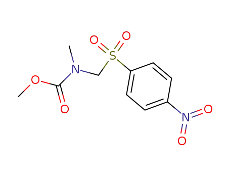Methyl N-methyl-N-<(p-nitrophenylsulfonyl)-methyl>-carbamat