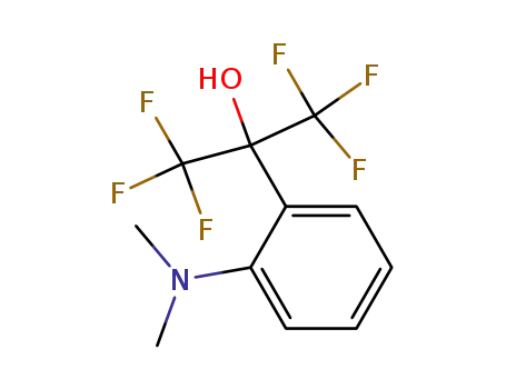Molecular Structure of 10482-84-5 (<2-Dimethylamino-phenyl>-bis-trifluormethyl-carbinol)