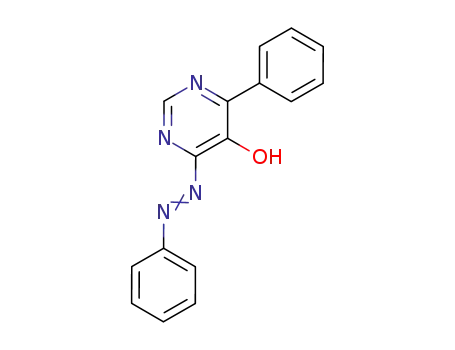 Molecular Structure of 81541-86-8 (4-Phenyl-6-phenylazo-pyrimidin-5-ol)