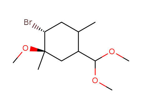 2-Brom-1-methoxy-5-dimethoxymethyl-1,4-dimethyl-cyclohexan