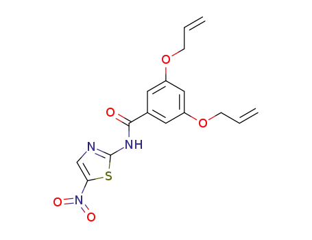 3,5-bis-allyloxy-<i>N</i>-(5-nitro-thiazol-2-yl)-benzamide
