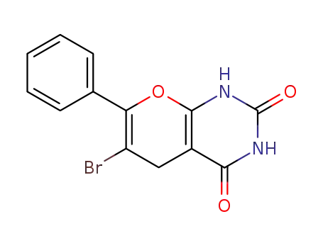 6-bromo-7-phenyl-1,5-dihydro-pyrano[2,3-<i>d</i>]pyrimidine-2,4-dione