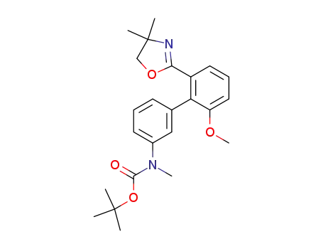 [2'-(4,4-dimethyl-4,5-dihydro-oxazol-2-yl)-6'-methoxy-biphenyl-3-yl]-methyl-carbamic acid <i>tert</i>-butyl ester