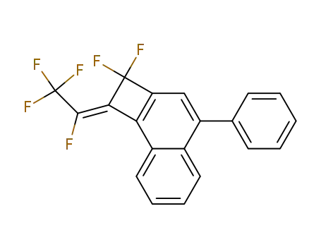 Molecular Structure of 109270-38-4 (Cyclobuta[a]naphthalene,
2,2-difluoro-1,2-dihydro-4-phenyl-1-(tetrafluoroethylidene)-)