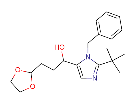 1-(3-benzyl-2-<i>tert</i>-butyl-3<i>H</i>-imidazol-4-yl)-3-[1,3]dioxolan-2-yl-propan-1-ol