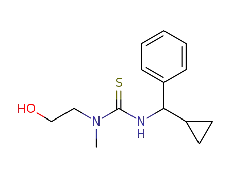 Molecular Structure of 74787-86-3 (Thiourea, N'-(cyclopropylphenylmethyl)-N-(2-hydroxyethyl)-N-methyl-)