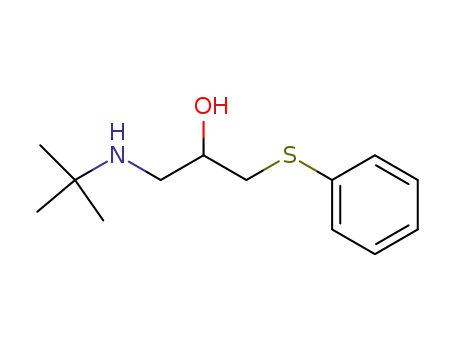 Molecular Structure of 65760-67-0 (1-tert.-Butylamino-3-thiophenoxy-2-propanol)