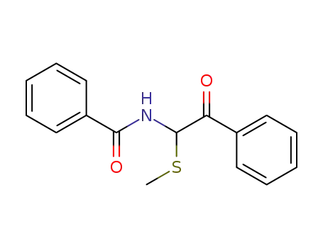 N-(1-Methylsulfanyl-2-oxo-2-phenyl-ethyl)-benzamide