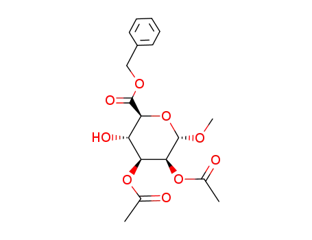 (2S,3S,4S,5S,6S)-4,5-Diacetoxy-3-hydroxy-6-methoxy-tetrahydro-pyran-2-carboxylic acid benzyl ester