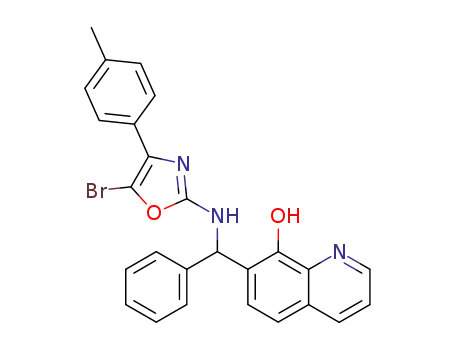 7-[(5-Bromo-4-p-tolyl-oxazol-2-ylamino)-phenyl-methyl]-quinolin-8-ol