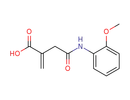 Molecular Structure of 88636-95-7 (N-<2-Methoxy-phenyl>-2-methylen-succinamidsaeure)