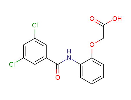 Molecular Structure of 6523-08-6 ([2-(3,5-Dichloro-benzoylamino)-phenoxy]-acetic acid)