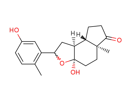 6H-Indeno[5,4-b]furan-6-one,
decahydro-3a-hydroxy-2-(5-hydroxy-2-methylphenyl)-5a-methyl-