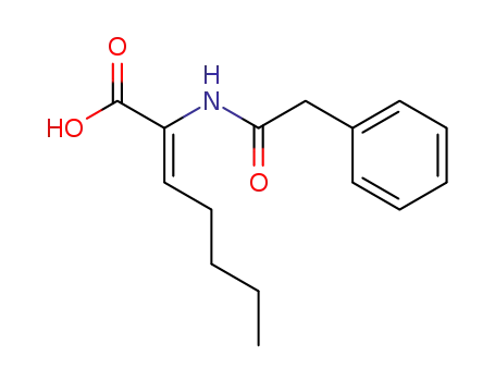 (Z)-2-Phenylacetylamino-hept-2-enoic acid
