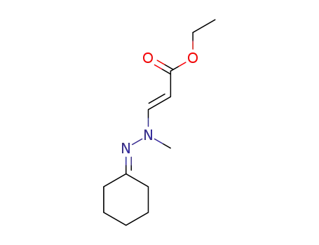 trans-Aethyl-3-(cyclohexylidenmethylhydrazino)-propenoat