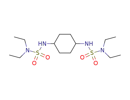 Molecular Structure of 96331-53-2 (1.4-Cyclohexylen-N.N'-bis-<diethylsulfamid>)