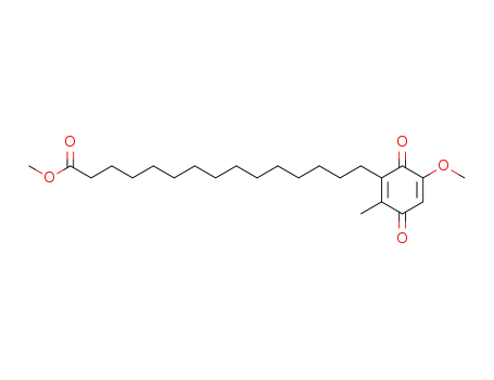 1,4-Cyclohexadiene-1-pentadecanoic acid,
5-methoxy-2-methyl-3,6-dioxo-, methyl ester