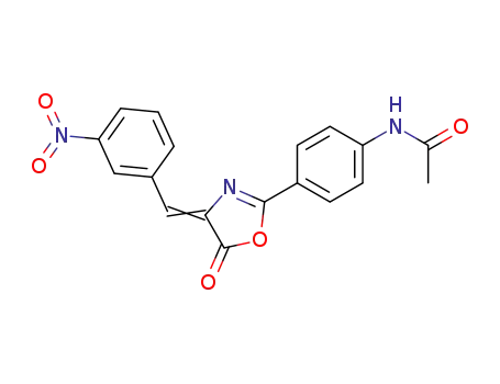 Molecular Structure of 18114-51-7 (2-(4-acetylamino-phenyl)-4-(3-nitro-benzylidene)-4<i>H</i>-oxazol-5-one)