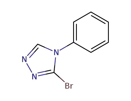 Molecular Structure of 118863-80-2 (3-bromo-4-phenyl-4H-1,2,4-triazole)
