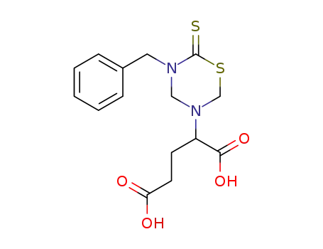 Pentanedioic acid,
2-[dihydro-5-(phenylmethyl)-6-thioxo-2H-1,3,5-thiadiazin-3(4H)-yl]-, (S)-