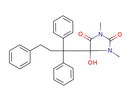 N,N'-dimethyl-5-hydroxy-5-(1,1,3-triphenylpropyl)hydantoin