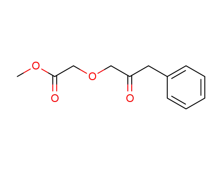 Molecular Structure of 61363-68-6 (Acetic acid, (2-oxo-3-phenylpropoxy)-, methyl ester)