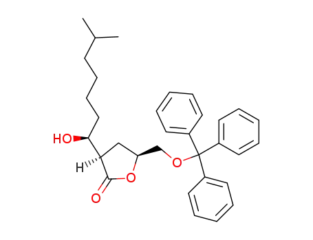 (3R,5S)-3-((S)-1-Hydroxy-6-methyl-heptyl)-5-trityloxymethyl-dihydro-furan-2-one