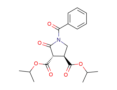 3,4-Pyrrolidinedicarboxylic acid, 1-benzoyl-2-oxo-, bis(1-methylethyl)
ester, trans-