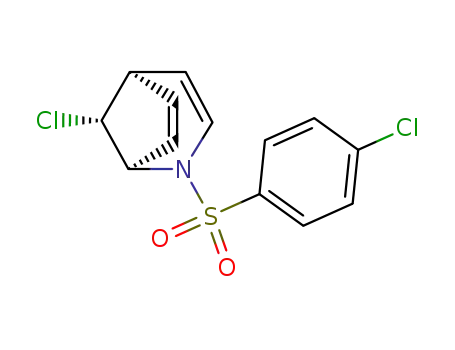 Molecular Structure of 136708-71-9 (anti-8-chloro-2-(4'-chlorophenylsulfonyl)-2-azabicyclo<3.2.1>octa-3,6-diene)