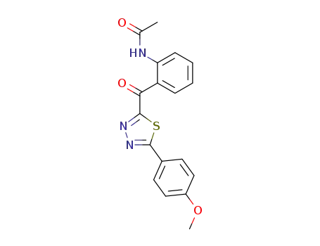 Acetamide,
N-[2-[[5-(4-methoxyphenyl)-1,3,4-thiadiazol-2-yl]carbonyl]phenyl]-