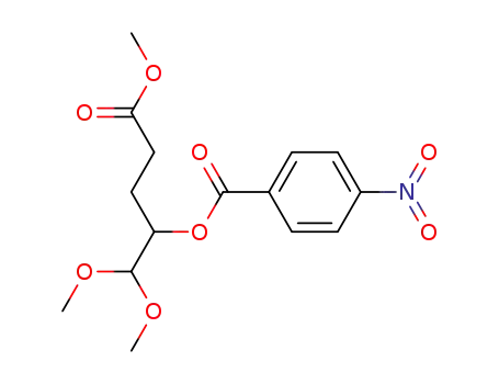 Pentanoic acid, 5,5-dimethoxy-4-[(4-nitrobenzoyl)oxy]-, methyl ester