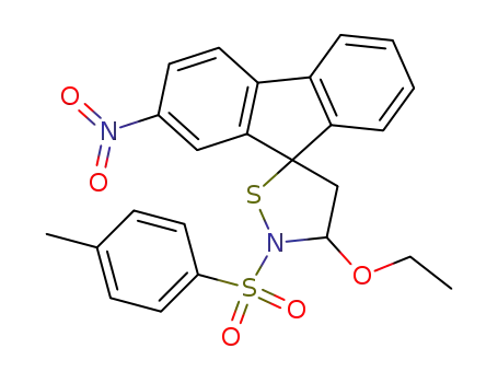 3'-ethoxy-2-nitro-2'-(toluene-4-sulfonyl)-spiro[fluorene-9,5'-isothiazolidine]