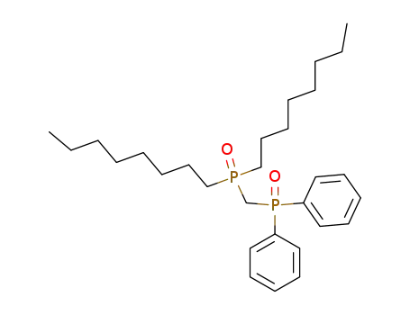 Molecular Structure of 56353-19-6 (Phosphine oxide, [(dioctylphosphinyl)methyl]diphenyl-)