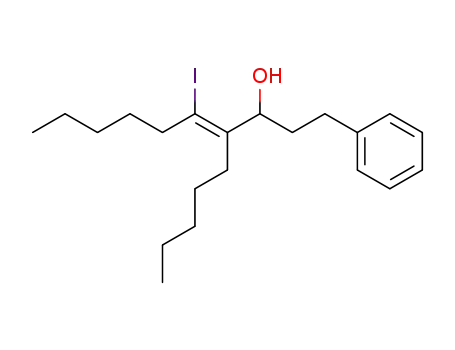 Benzenepropanol, a-(2-iodo-1-pentyl-1-heptenyl)-, (Z)-