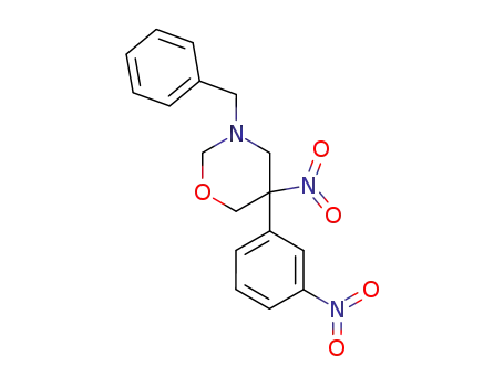 3-benzyl-5-nitro-5-(3-nitro-phenyl)-[1,3]oxazinane