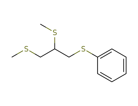 Molecular Structure of 69652-37-5 (1.2-Dimethylthio-3-phenylthio-propan)