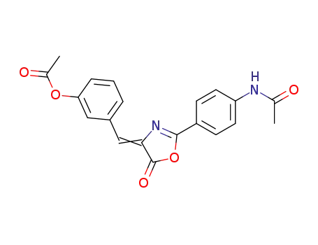 4-(3-acetoxy-benzylidene)-2-(4-acetylamino-phenyl)-4<i>H</i>-oxazol-5-one