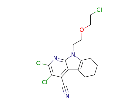 2,3-dichloro-9-(5-chloro-3-oxapentyl)-4-cyano-5,6,7,8-tetrahydro-9H-pyrido<2,3-b>indole