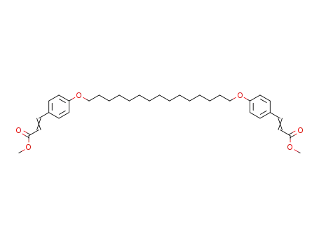 1,15-Bis-<p-(2-methoxycarbonylvinyl)-phenoxy>-pentadecan