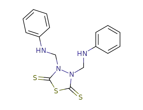 3,4-bis-anilinomethyl-[1,3,4]thiadiazolidine-2,5-dithione