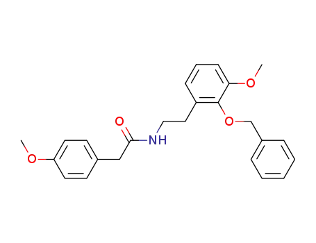 N-<2-(2-Benzyloxy-3-methoxy-phenyl)-aethyl>-4-methoxy-phenylacetamid
