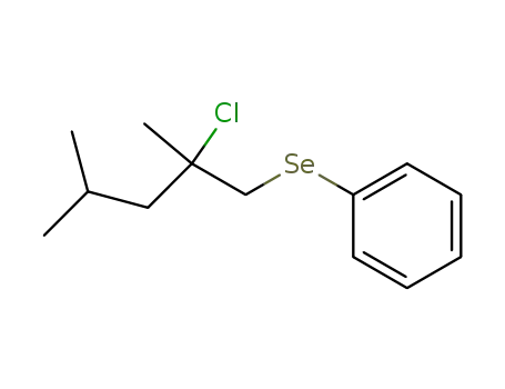 Molecular Structure of 74880-88-9 ((2-Chloro-2,4-dimethyl-pentylselanyl)-benzene)