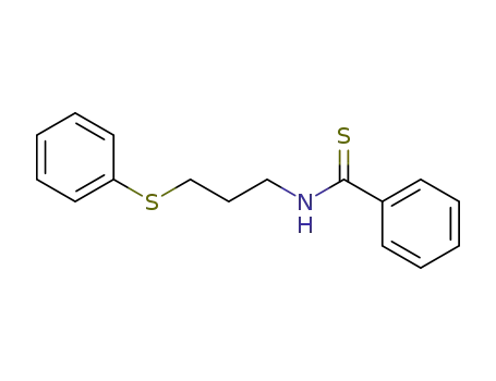 N-<3-Phenyl-thio-propyl>-thiobenzamid
