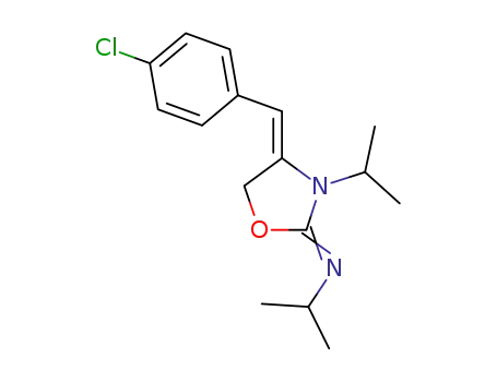 [(Ξ)-4-((<i>E</i>)-4-chloro-benzylidene)-3-isopropyl-oxazolidin-2-ylidene]-isopropyl-amine