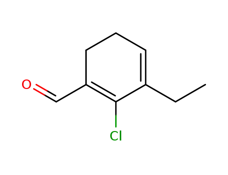 Molecular Structure of 113088-66-7 (1,3-Cyclohexadiene-1-carboxaldehyde, 2-chloro-3-ethyl-)