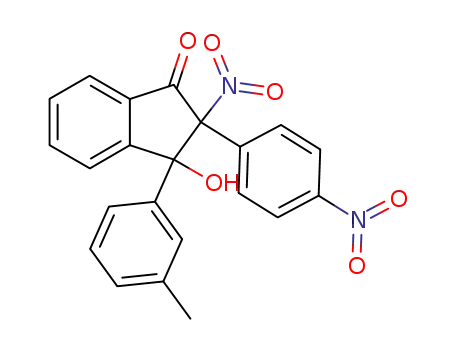 2-Nitro-2-(p-nitro-phenyl)-3-hydroxy-3-m-tolyl-indanon
