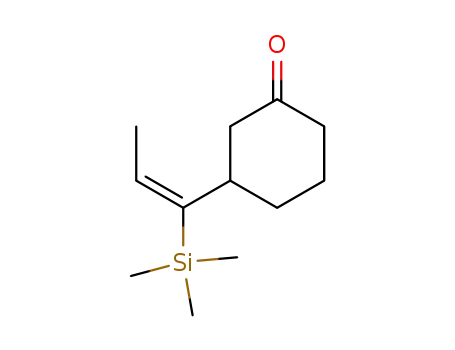 Cyclohexanone, 3-[1-(trimethylsilyl)-1-propenyl]-, (E)-