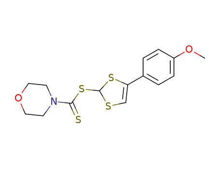 4-Morpholinecarbodithioic acid, 4-(4-methoxyphenyl)-1,3-dithiol-2-yl  ester